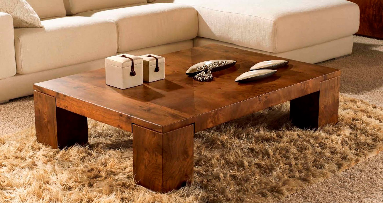 Modern Wooden Coffee Table For Living Room