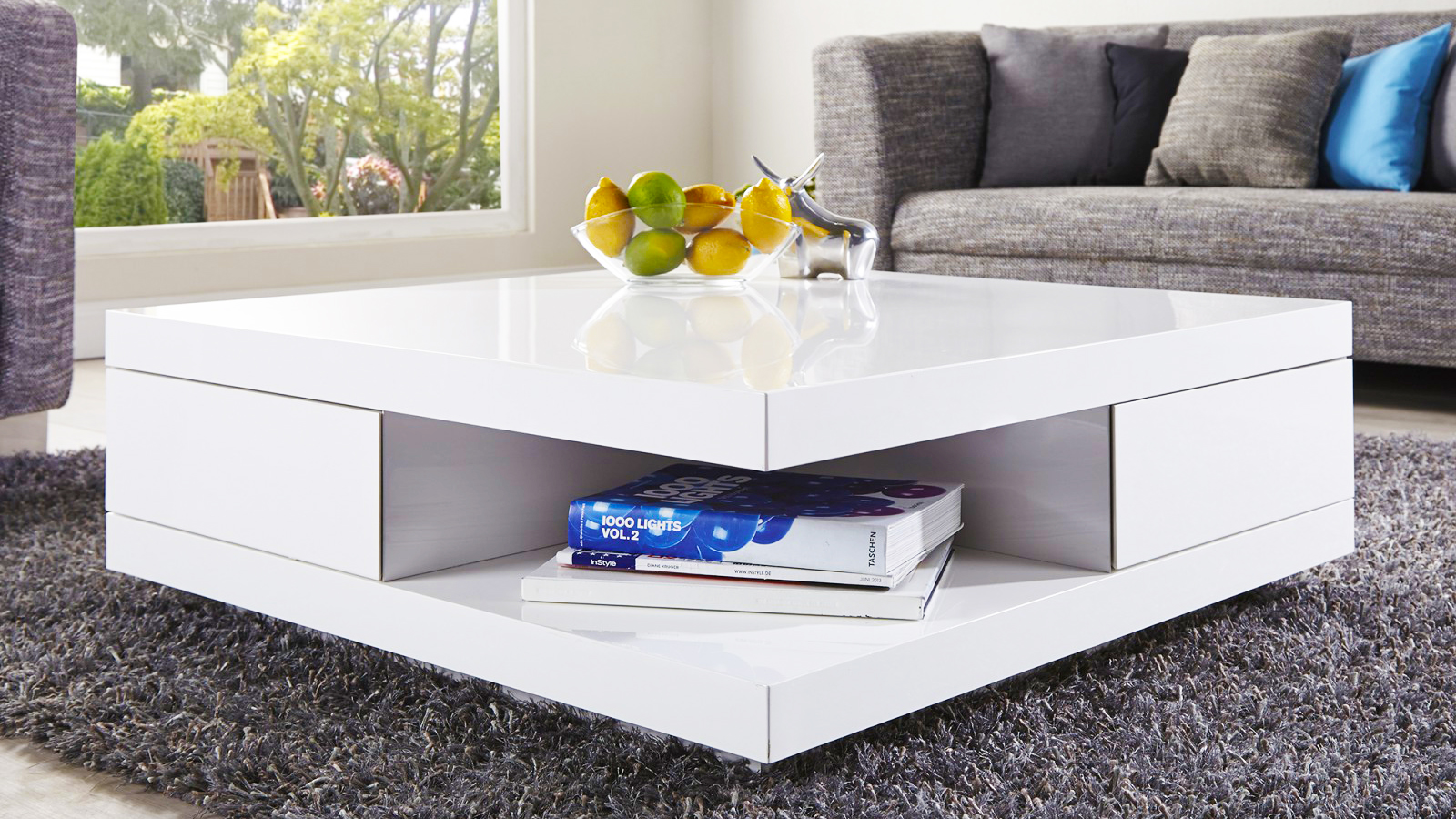 coffee table placement living room