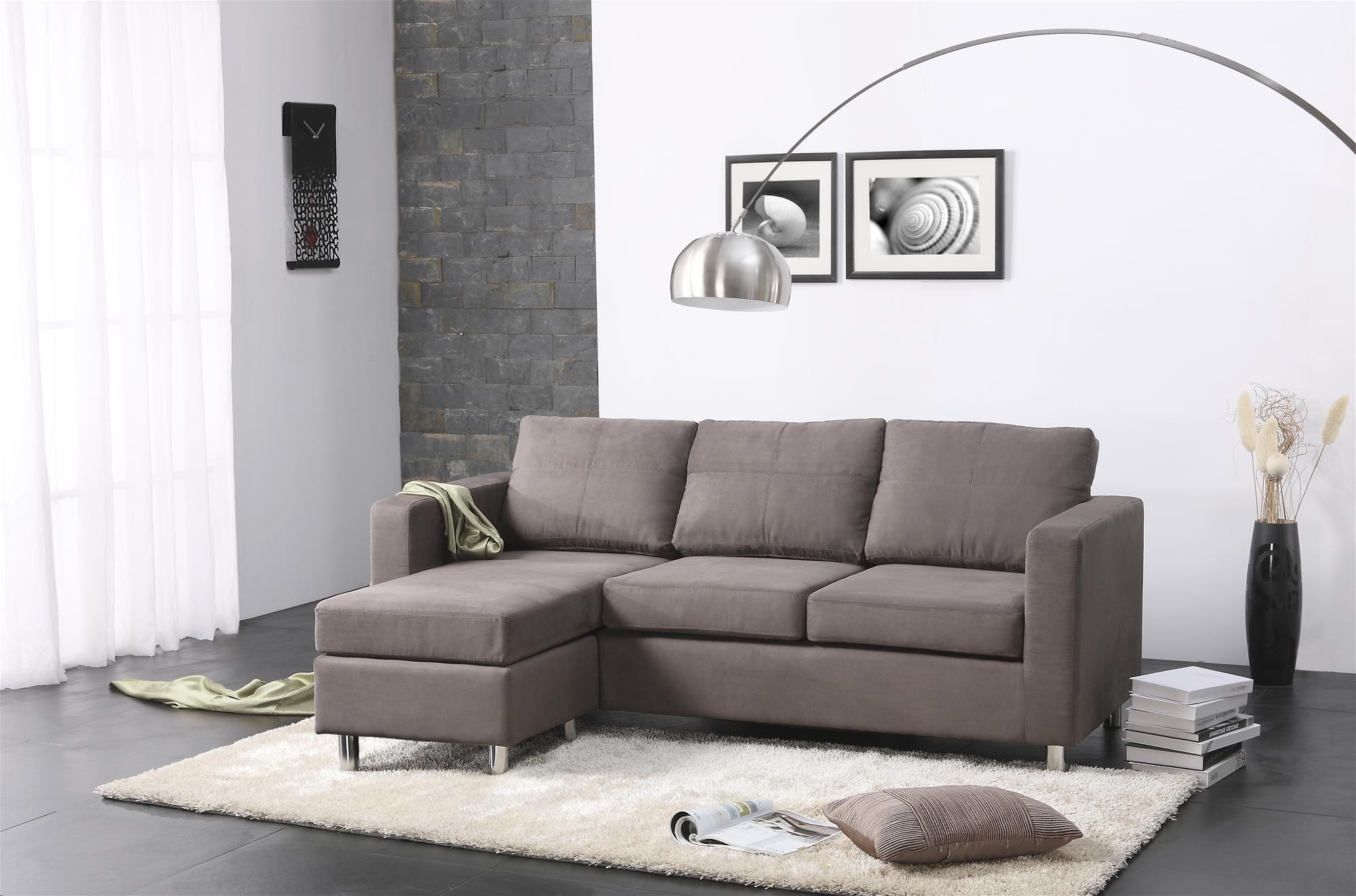 apartment living room with sectional
