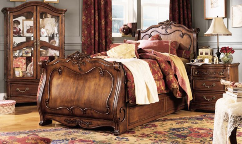 The Ultimate Ideas For Sleigh Beds   Luxury Sleigh Beds With Cherry Wood Sleigh Bed For Sleigh Bed Bedroom Sets 775x462 