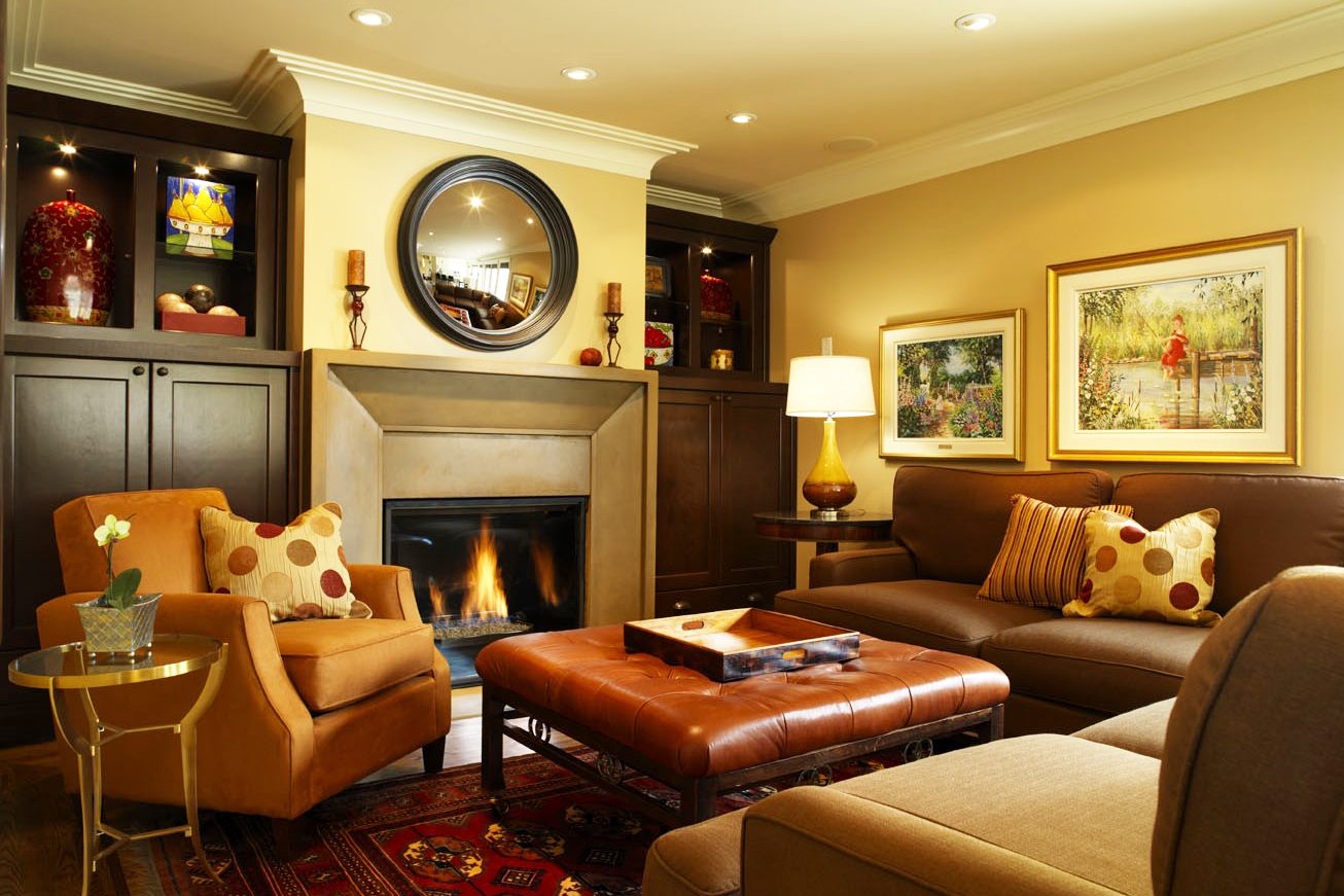 decorating living room with warm colors