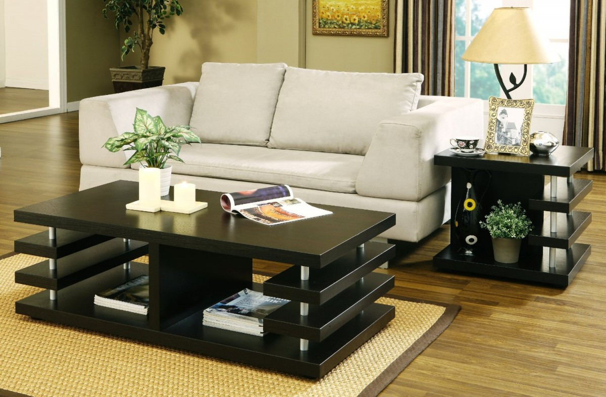 high end living room end tables