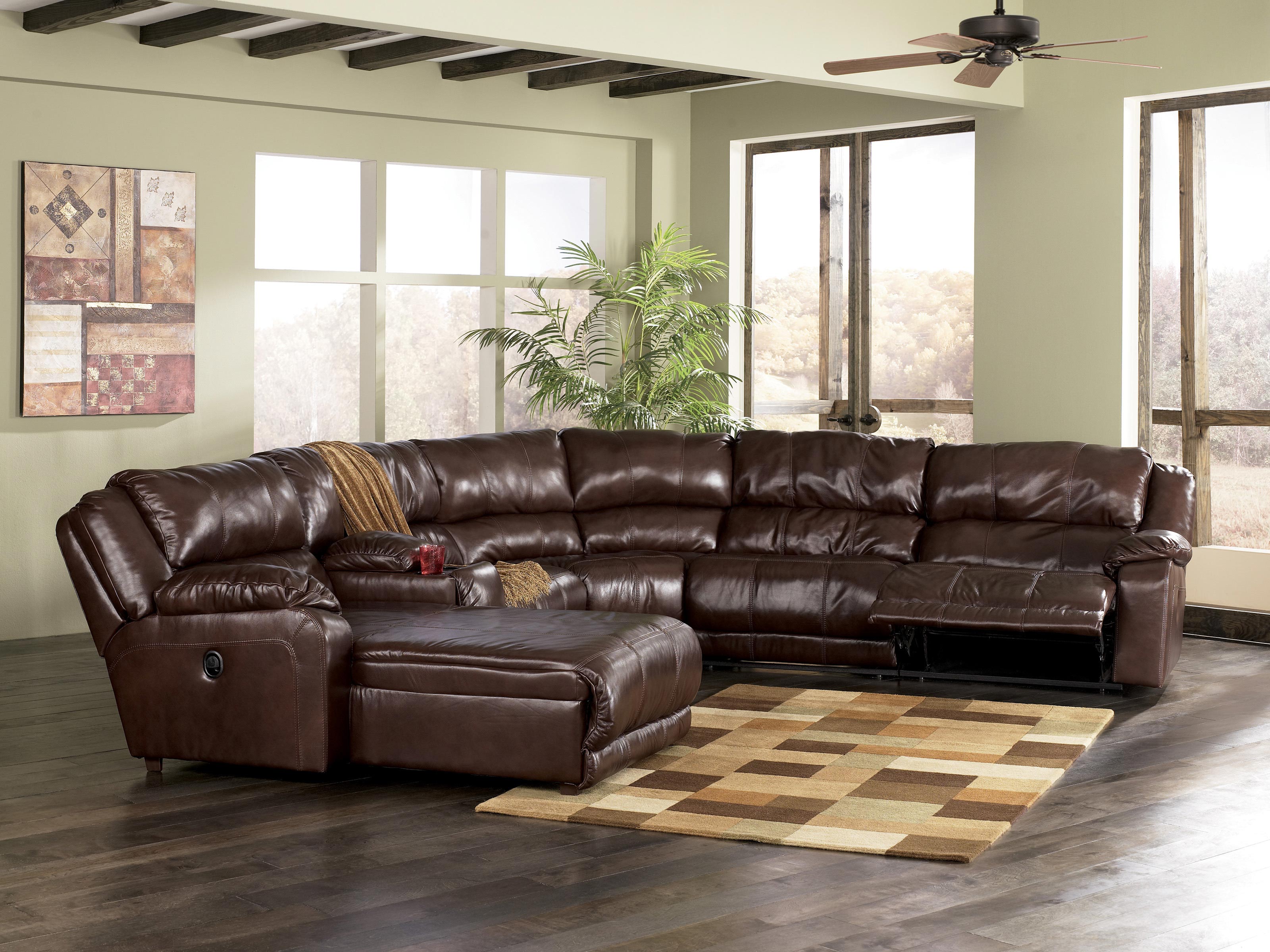 living room leather sectionals