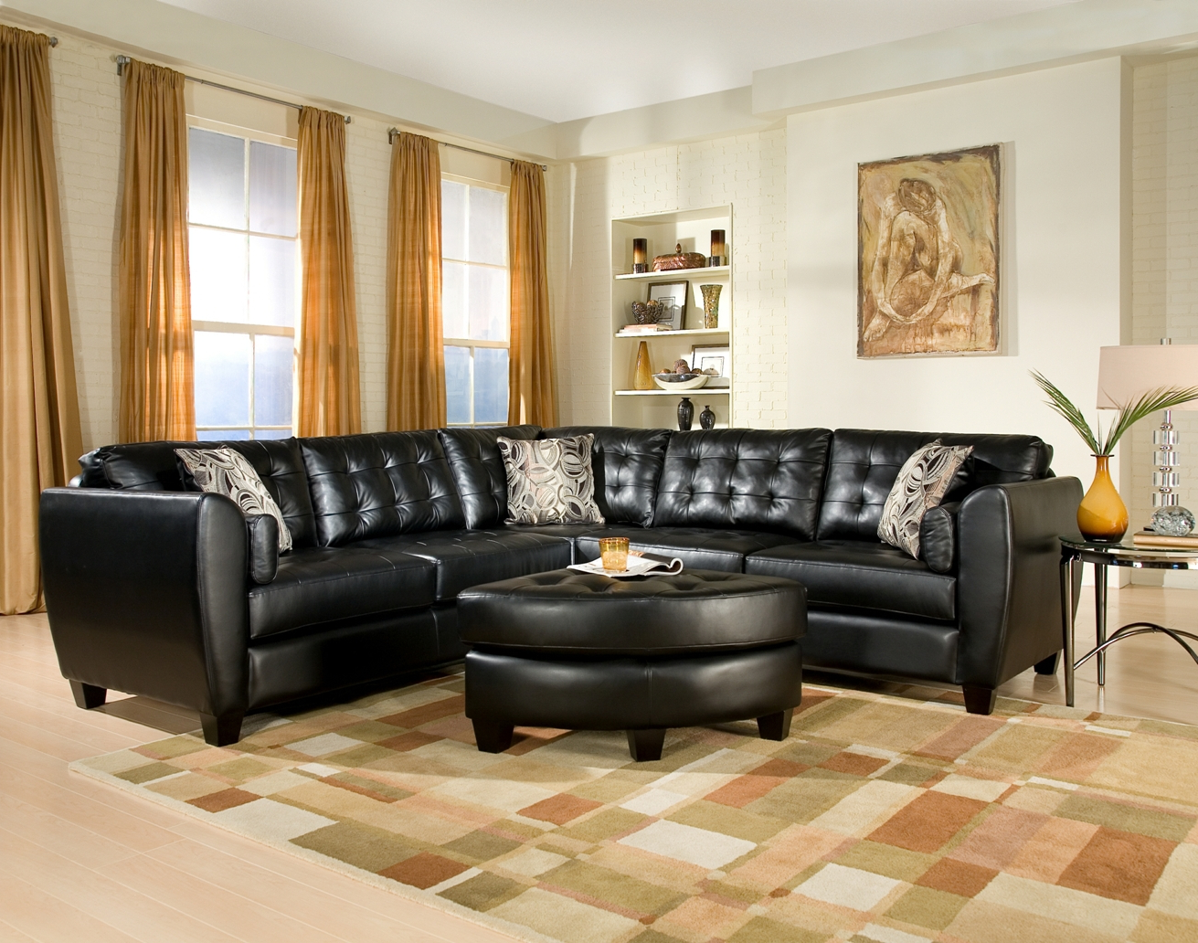 Black Sofa Living Room Decorating Ideas - All Images