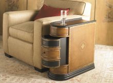modern wooden side tables with storage for small sapces living room