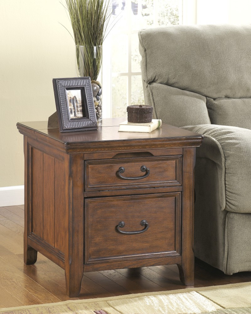 Oak Wood End Tables With Storage Design For Living Room Side Tables For Small Spaces 