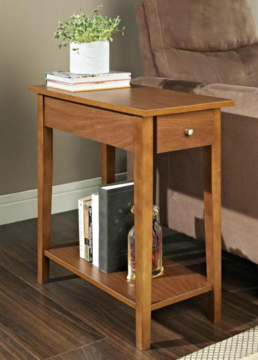 narrow end tables for living room