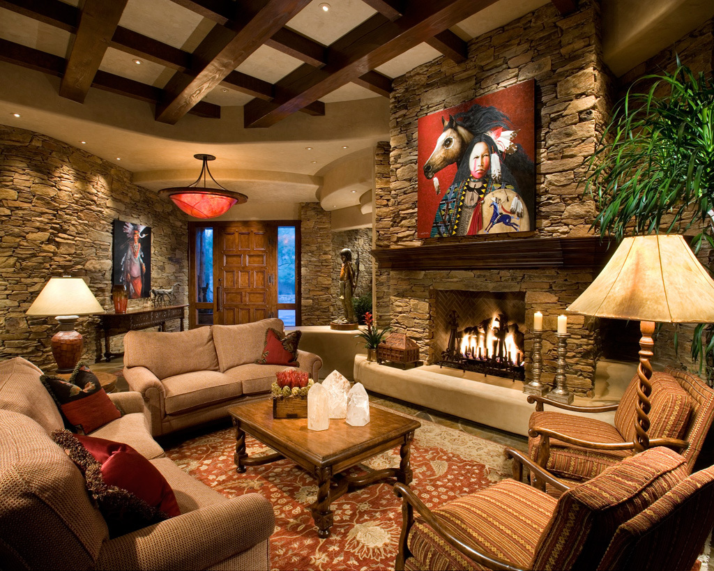western decor living room