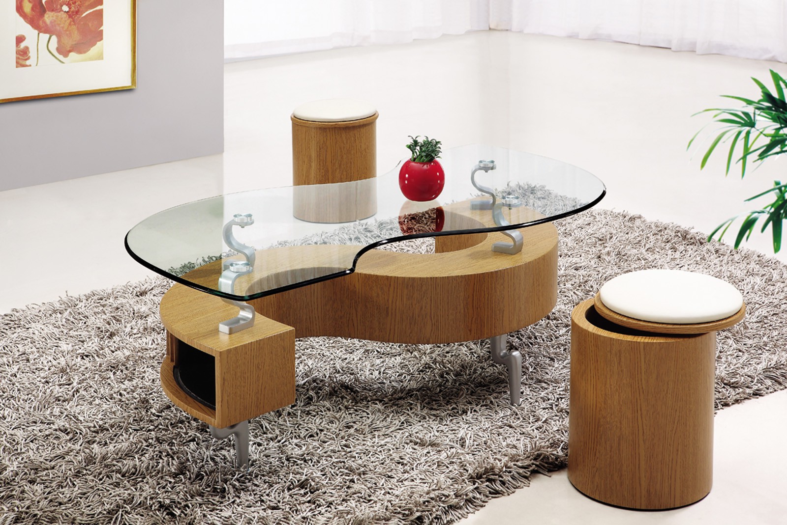Coffee Table With Chairs Underneath