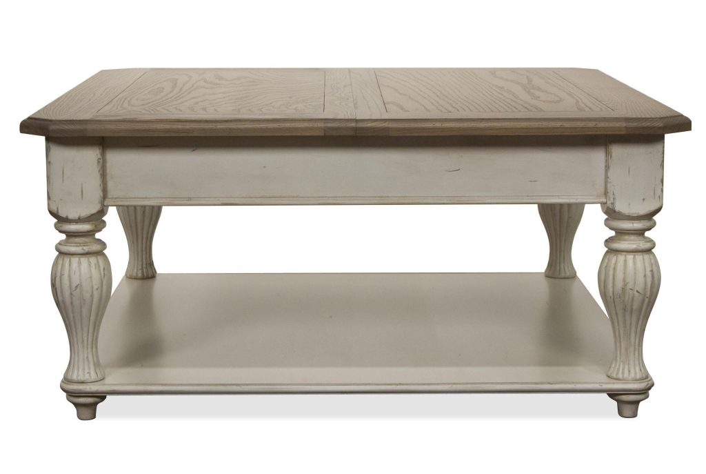 White Washed Coffee Table For Living Room