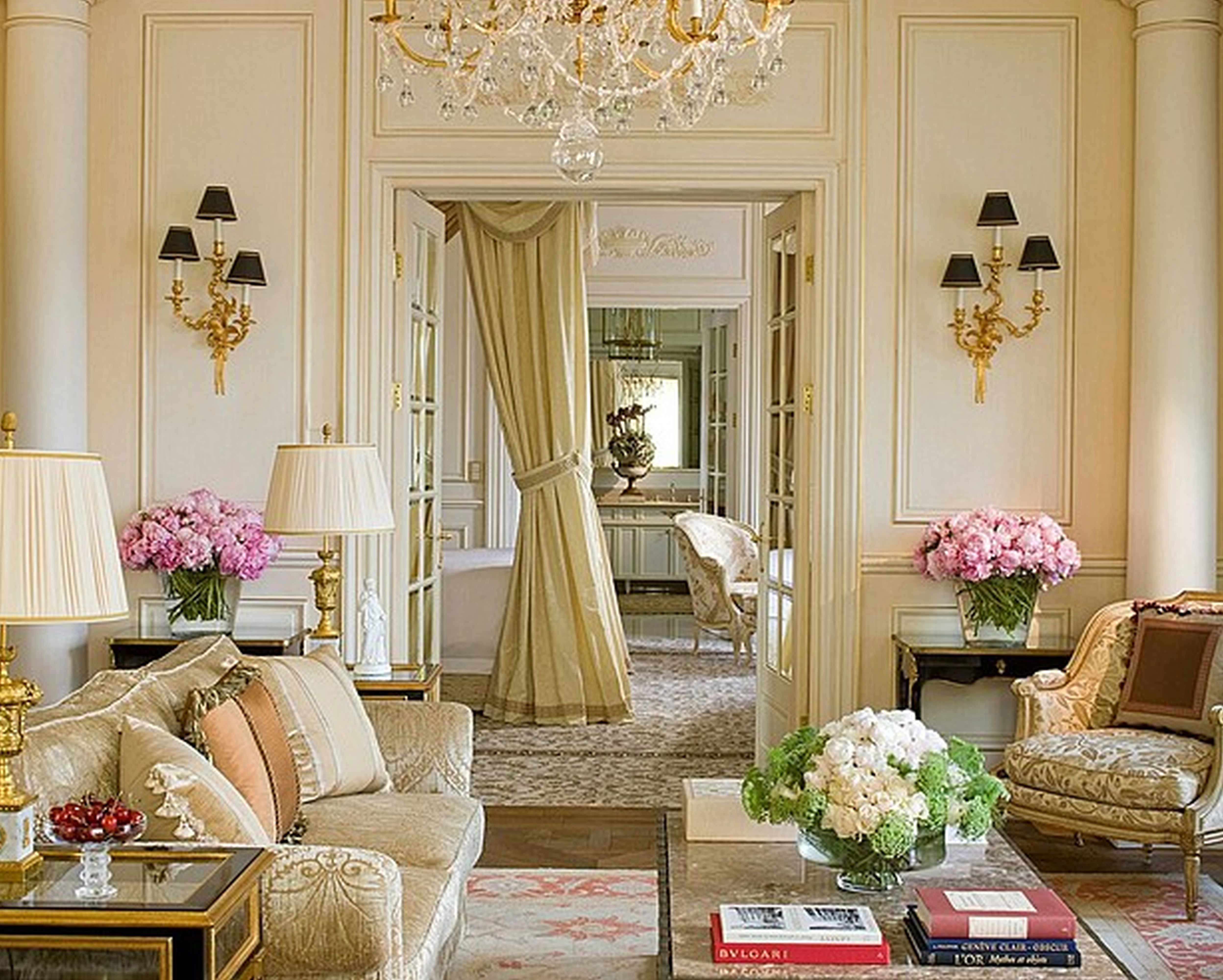 paris inspired living room
