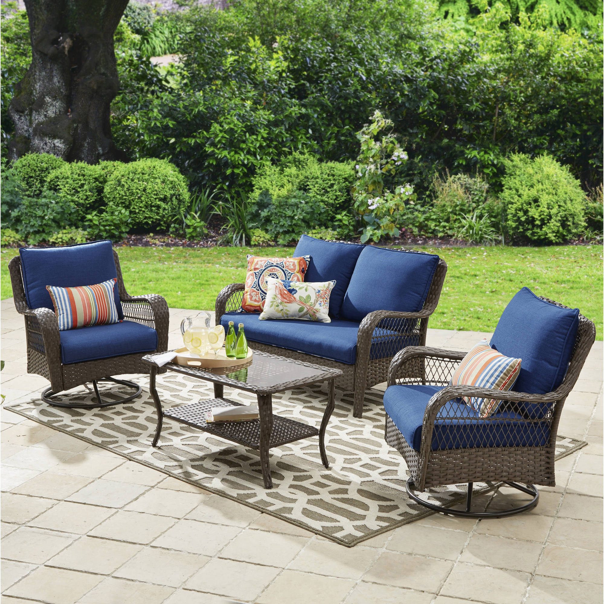 Outdoor Patio Sets For Sale ~ Patio Sectional Set 5pc Sofa Ottoman ...