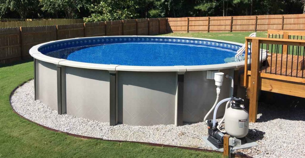 saltwater above ground swimming pools