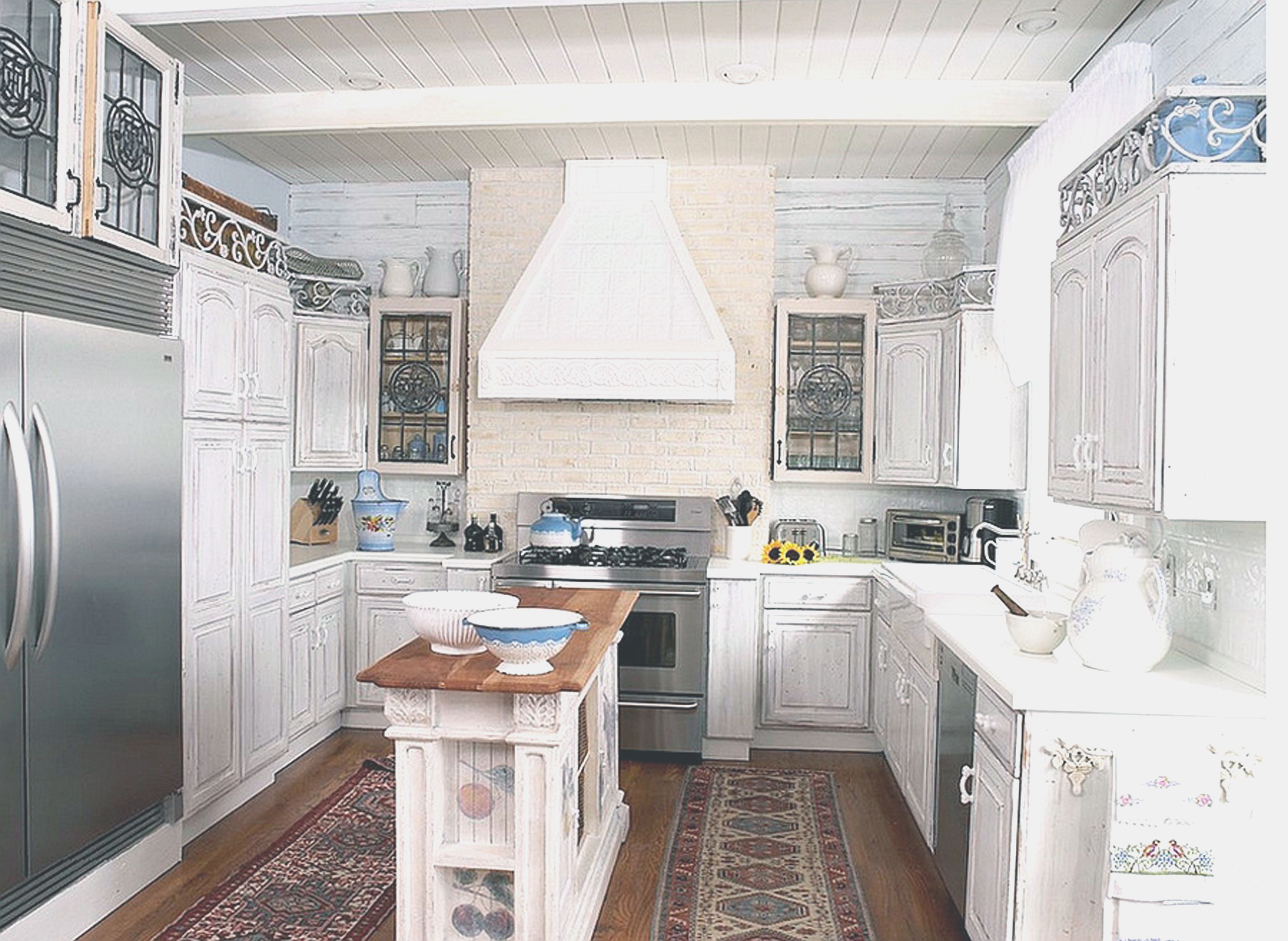 long narrow kitchen island design