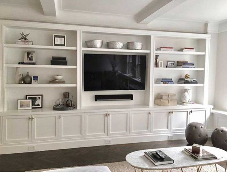 Custom media cabinet plans